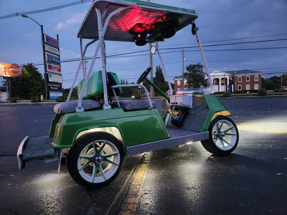 Golf cart lighting and custom work